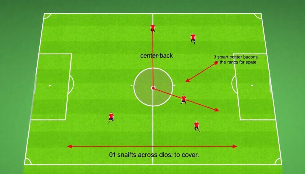 Как защитники работают со средними блоками и фланговыми игроками - иллюстрация