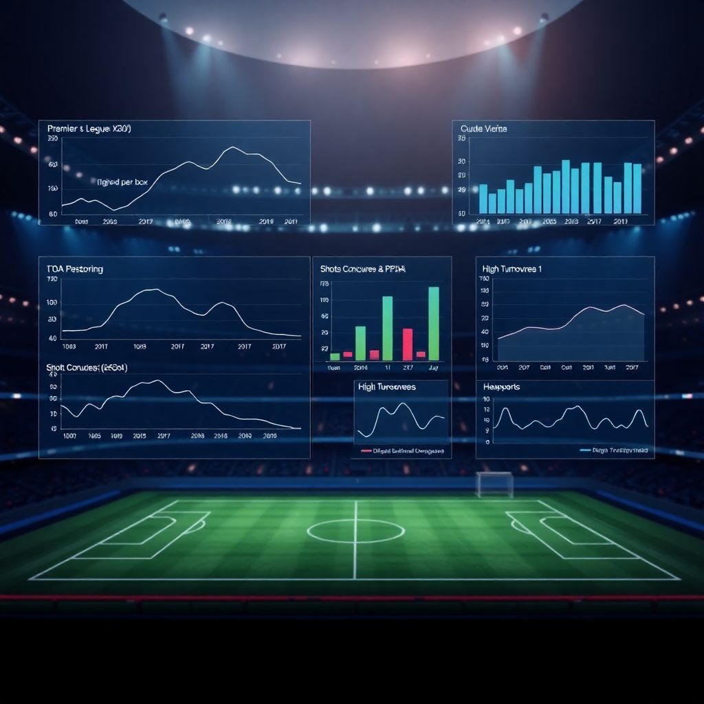 Графики эффективности обороны по лигам за последние сезоны анализа игры