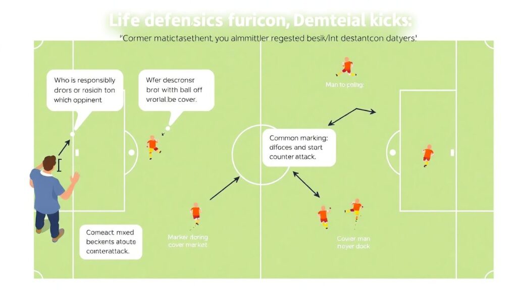 Оборона и стандарты: работа на углах и пенальти - иллюстрация
