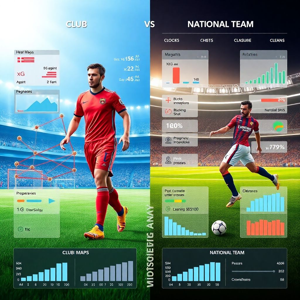 Сравнение защитников сборных и клубов: где захватывается основной трафик