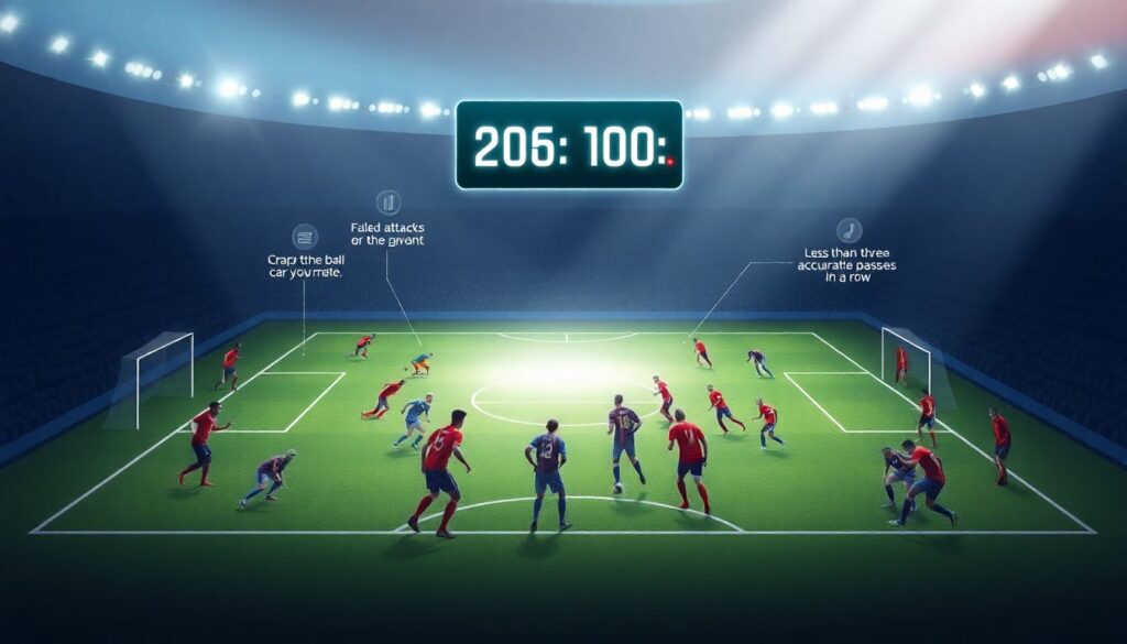 Динамика вероятностей пропущенных голов за матчем - иллюстрация