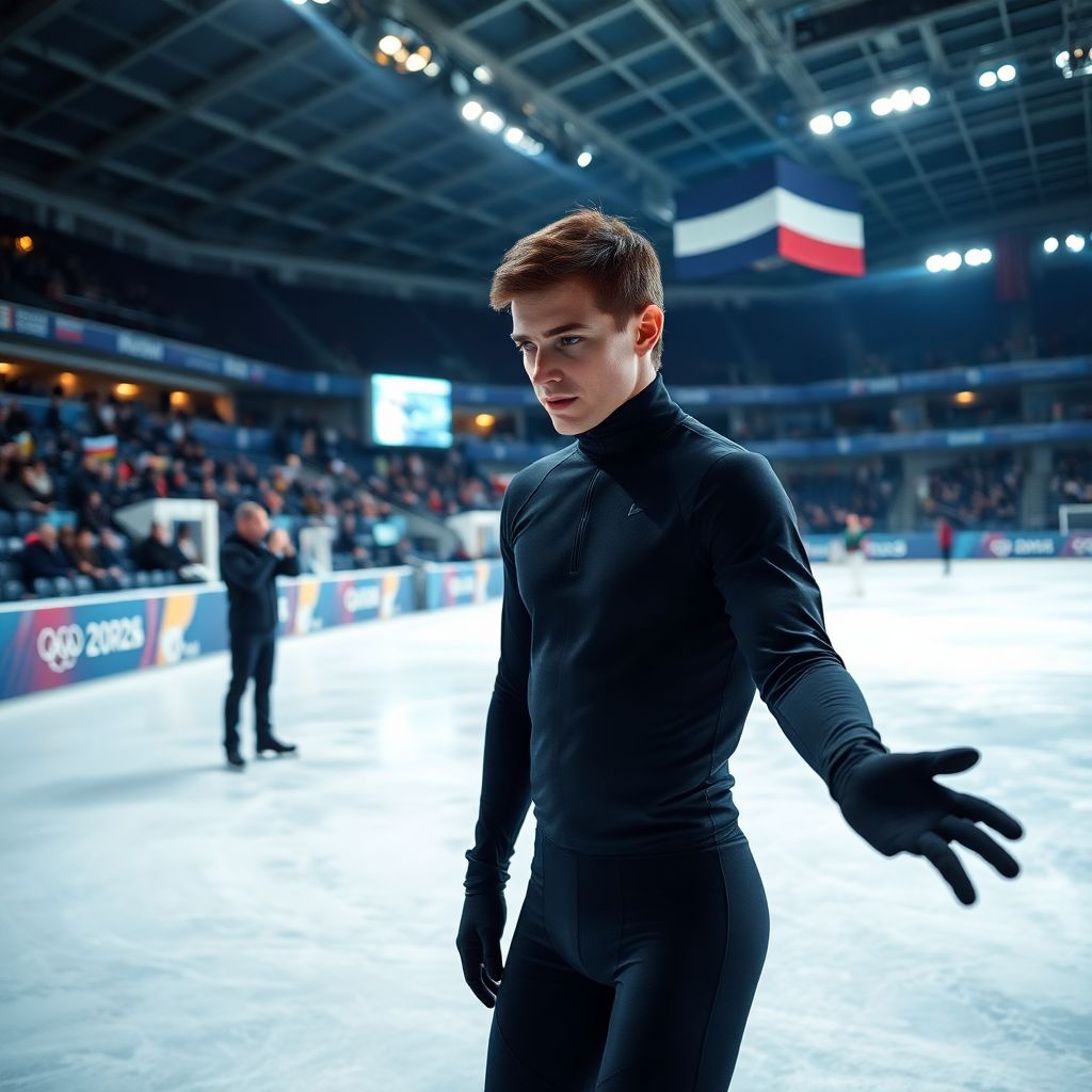 Трансляция последней тренировки Петра Гуменника перед олимпийским дебютом