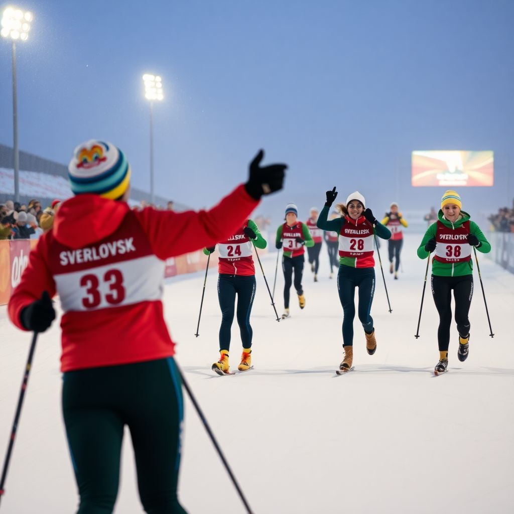 Женская эстафета чемпионата России по биатлону: триумф Свердловской области в Тюмени